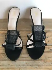 Women black satin Wittner shoes - size 39 - brand new - come with box