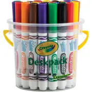 CRAYOLA DESKPACK ULTRA-CLEAN WASHABLE BROAD LINE MARKERS 32 Assorted Classic