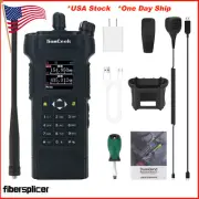 HAMGEEK APX-8000 12W Dual Band Radio VHF UHF Walkie Talkie+Mic+ Program Cable