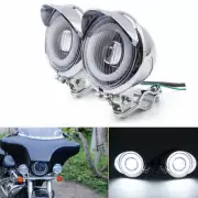 A Set LED Passing Spot Fog Light W/ Roll Cage Guard Bar Tube Mount Bracket Clamp