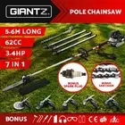 Giantz Petrol Pole Chainsaw Brush Cutter Whipper Snipper Hedge Trimmer Pruner