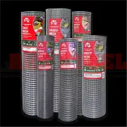 1800mm x 12.5mm x 15m Bird Aviary Welded Wire Galvanised Mesh Rolls 20.5kg