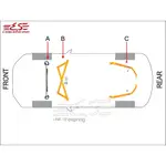 阿宏改裝部品 E.SPRING TOYOTA 5代 02-05 CAMRY 3件式拉桿 引擎室拉桿 井字拉桿 後下拉桿