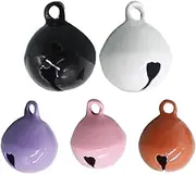 Dog Collar Bells - Colourful Pet Bells for Cats and Dogs, Metal Pendant Accessories with Clear Sound for Medium Small Large Dog Breeds When Walking