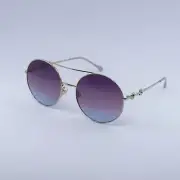 New GUCCI GG0878S 004 Gold/Triple Gradient Violet/Brown/Light Blue 59-20-140 ...