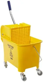 2Y/2021-2Y Yellow Miniature 21QT Mini Compact Mop Bucket W/Ringer