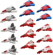 DIYEAH 48Pcs Mini Cartoon Plane Shaped Erasers for Creative Supplies Safe Friendly Erasers for Home School and Office Use