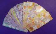 Glittering Stickers, 5 assorted sheets, Around 20 stickers by page. DIY Children