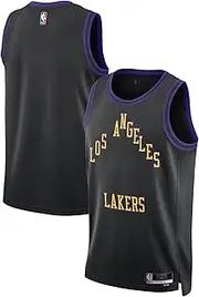 Outerstuff Los Angeles Lakers Black Kids Youth 8-20 City Edition 2023/24 Swingman Team Jersey
