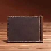 [DLUXCA] 1pcs Wallet Wallet Short Men's Trend Card Holder Card Holder Short Wallet Handmade