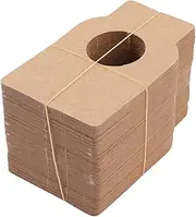 UKCOCO 100pcs Kraft Paper Wine Bottle Tags Double Sided Hanging Labels for Wine Cellar Home Brews Events Easy to Use for Marking Production Year