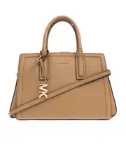Michael Michael Kors Laila Small Pebbled Satchel Bag One size BEIGE
