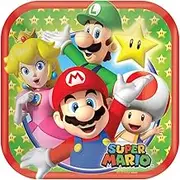 Super Mario Brothers 17cm Square Plates
