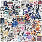 MiStar 102 PCS SJM Fantasy Book Stickers, Holographic Bookish Acotar Stickers for Kindle iPad Laptops Water Bottles Crescent City Throne of Glass Merch Waterproof Decals Party Sticker Pack Gifts