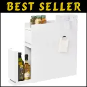 Powder Coated Steel Two-Tier Spice Rack with Spacious Drawer - Kitchen Essential