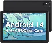 Tablet - 10.1 Inch Android 15 Tablet, Black