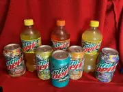 Mtn Dew Baja, Golds, Mango Gem, Flash, Punch, Carib. Splash & PassionFruit Punch