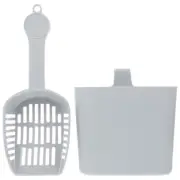 2 Pcs Cat Litter Receptacles Poo Scooper Suit Poop Filter Shovel