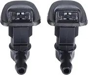 2 Pack Car Windshield Washer Wiper Water Jet Spray Nozzle Windscreen Washer Jets，for Jeep Wrangler JK 2013-2018