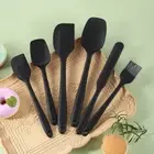 6PCS/SET Heat-resistant Cooking Mixing Spatula Non-stick Cream Scraper Cake
