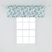 Flower Window Valance Pack of 2, Hydrangea Flowers Over Soft Background Weddi...