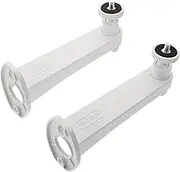POPETPOP 1Set Adjustable Camera Bracket Swivel Tilt Security Camera Mount for Indoor Outdoor Use Weather Resistant White
