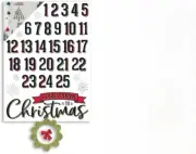 Christmas Countdown Removable Wall Window or Door Decal New