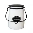 Milkhouse Candles 22 Ounce Butter Jar Candle - MERRY MISTLETOE