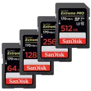 SANDISK EXTREME PRO SDHC SDXC SD CLASS10 128GB 64GB 32GB Card 4K 200MB/s LOT T