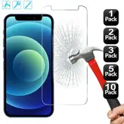 for iPhone 11 12 13 14,Pro,Max [Crack Saver] Tempered Glass Screen Protector Lot