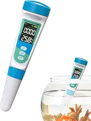 Pool Salt Tester | Temperature Tds & Ec Meter Water Quality Tester | 4 in 1 Multifunctional Salt Testers for Swimming Pool, Fish Tanks, Aquarium