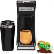 Coffee Maker Single Serve for Ground Coffee & Compatible with K Cup Pods, with 1