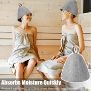 Felt Sauna Hats Cap Portable Thicken Comfortable Bathing Wool Accessories Shower