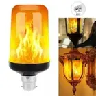 E27/B22 LED Flame Effect Flickering Fire Light Bulbs Burning Effect Lamp 4 Modes