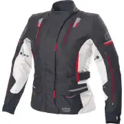Jana Ladies Black White Red Textile Jacket