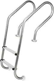Swimming Pool Ladder,with 2/3 Step Stainless Steel Steps,for Inground Pools,Weight Capacity 330 lbs Easy Assembly(2-steps1.0mm)