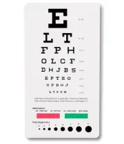 Prestige Medical Snellen Pocket Eye Chart #3909 - 18.5cm x 10cm