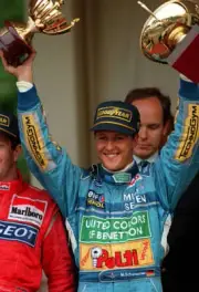Michael Schumacher 1994 Monaco Grand Prix Win For Benetton Old Photo