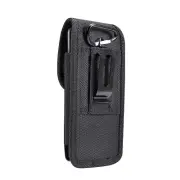 for VIVO X Fold2 (2023) Belt Case Cover Vertical Leather & Nylon