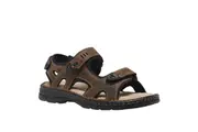 HUSH PUPPIES SIMMER Mens Leather Adjustable Strap Comfort Sandals Shoes