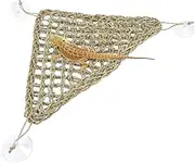 Bearded Dragon Hammock Reptile Lounger, Tank Accessories for Habitat, Bed for Chameleon, Lizards, Gecko, Snakes, Lguana Reptiles, Tortoises (Triangle 8'' x 11'')