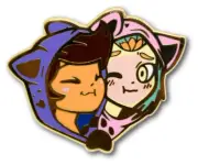 The Owl House Lumity Luz Noceda & Amity Blight Cute Hard Enamel Pin Lapel Brooch