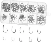 UPKOCH 1 Set Bass Fishing Hooks: High Carbon Steel Fishing Hooks for Freshwater & Seawater - Tools for Bass Trout Carp and Catfish Anglers