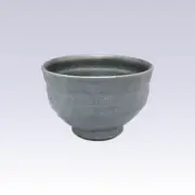 Tokoname-yaki - Matcha bowl - KONSEI - BLACK GLAZE with wooden box