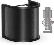 Labymos Pop Filter, [Upgraded Three Layers] Metal Mesh & Foam & Etamine Layer Microphone Pop Filter,Microphone Windscreen Cover,Handheld Mic Shield for Vocal,YouTube Videos,Streaming