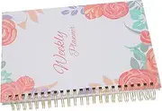 Angoily Hard Cover Notepad Daily Planner Teacher Planner Planners Academic Daily Agenda Book Coil Notebooks for Work Household Planner Organizer Office Writing Notebook Writing Book Paper
