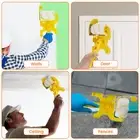 Paint Edger Roller Brush Kit Plastic Wall Paint Roller House Decoration FaCTP