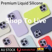 For iPhone 14 13 12 11 Pro Max Mini Case Cover Shockproof Liquid Silicone Luxury