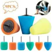 Drill Buffing Sponge Pads Cone Foam Polisher Buffer Pad for Car Wheels Hub Care