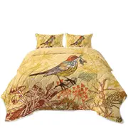Autumn Colored Bird Coverlet